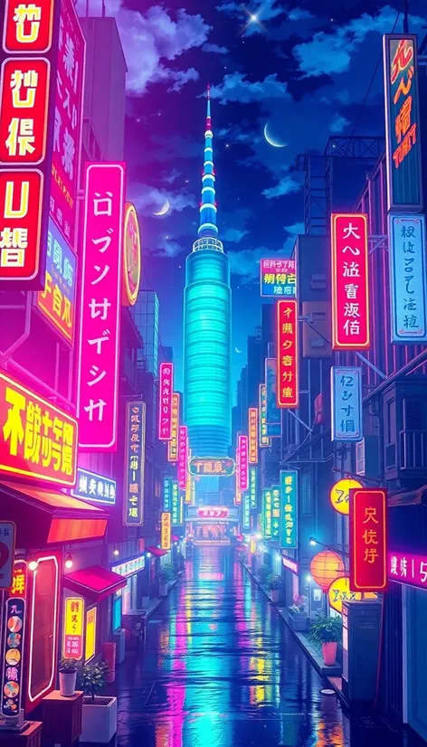 anime city backgrounds