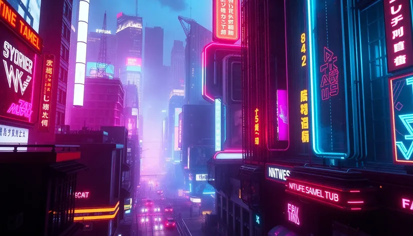 cyberpunk background