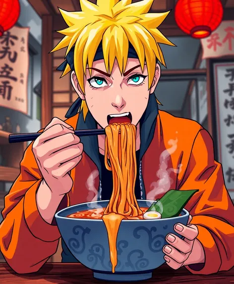 naruto eating ramen wallpaper