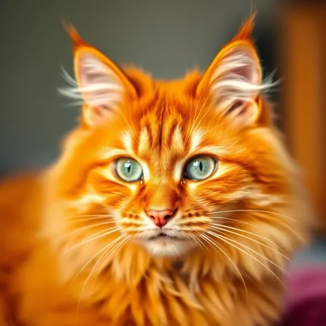 maine coon orange cat