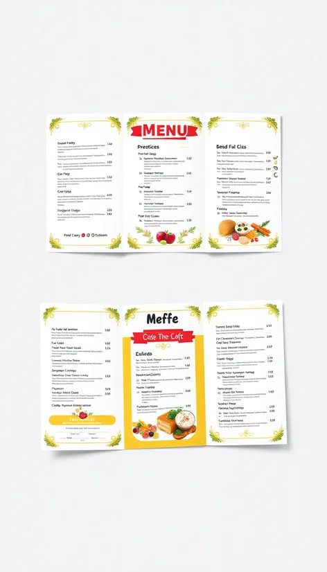 trifold menu psd