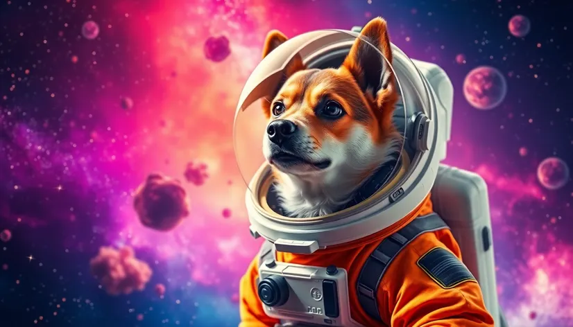 dog in space suit