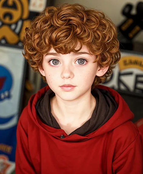 boy, short curly red