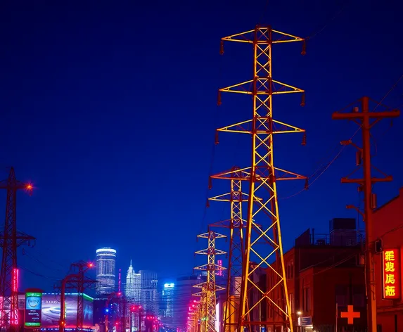 high tension power lines