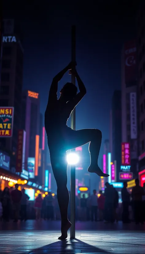 pole dance silhouette