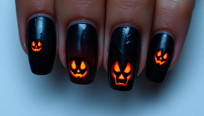 classy halloween nails