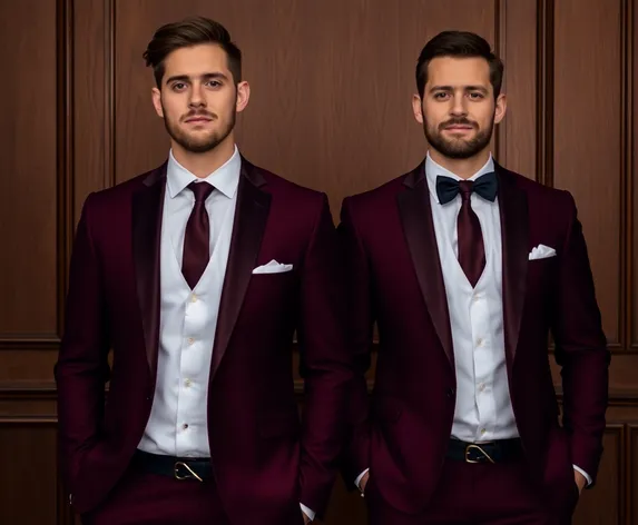 maroon suit men