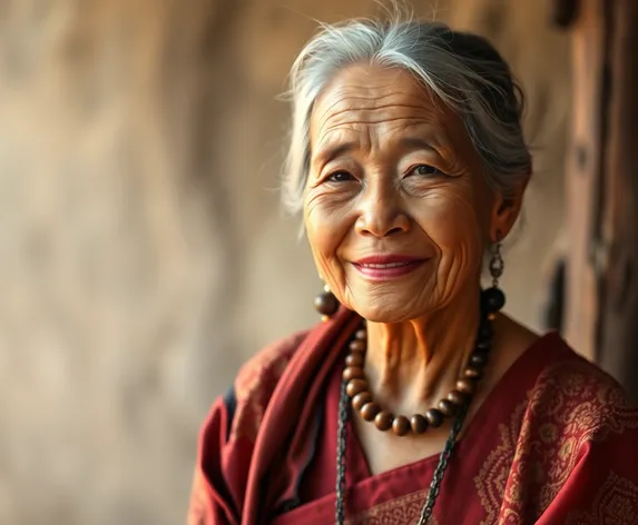 old woman filipino