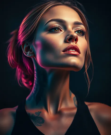 tattoo neck woman