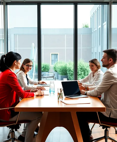 group discussion illustration sitting