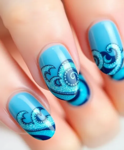 oval nails art