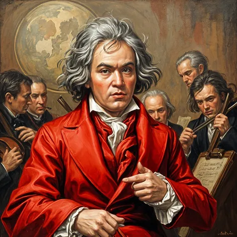 painting of beethoven dressed