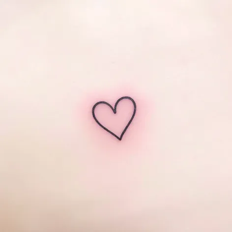 simple heart tattoo