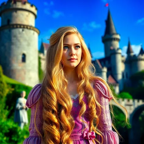 florence pugh as rapunzel