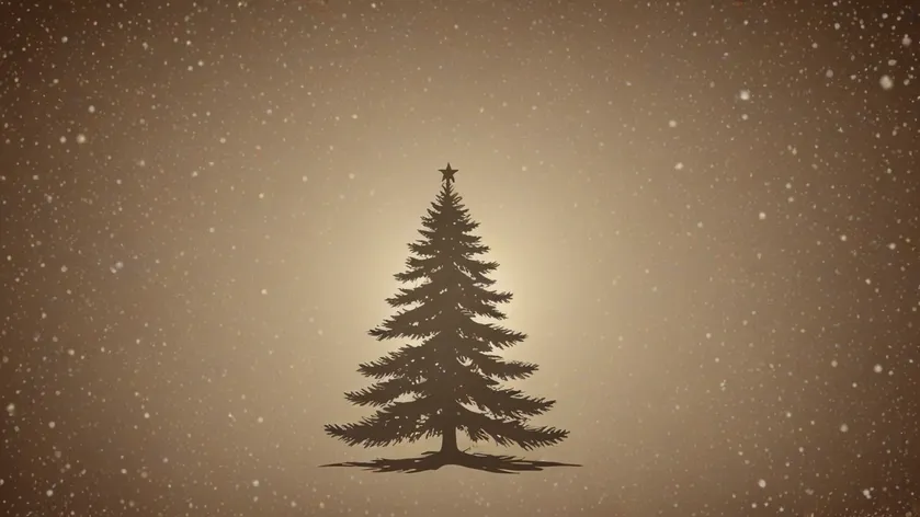 christmas tree silhouette