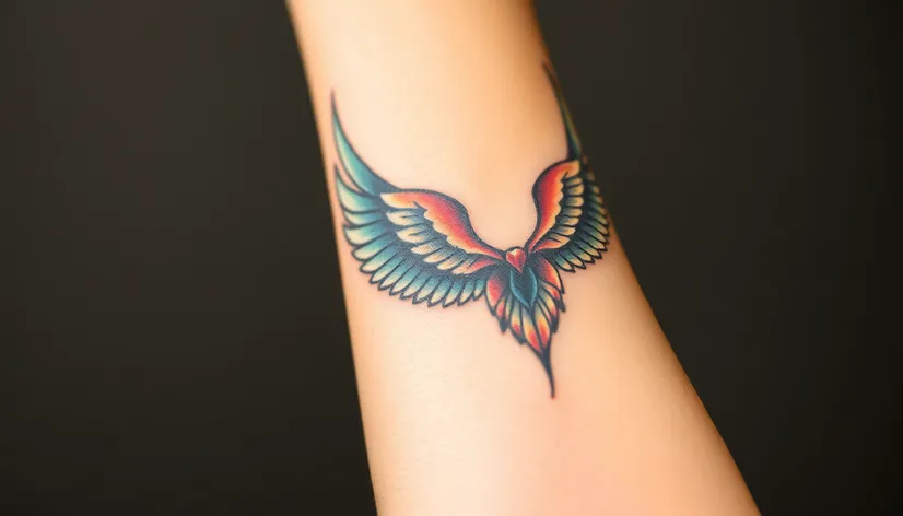 tattoo wings on forearm