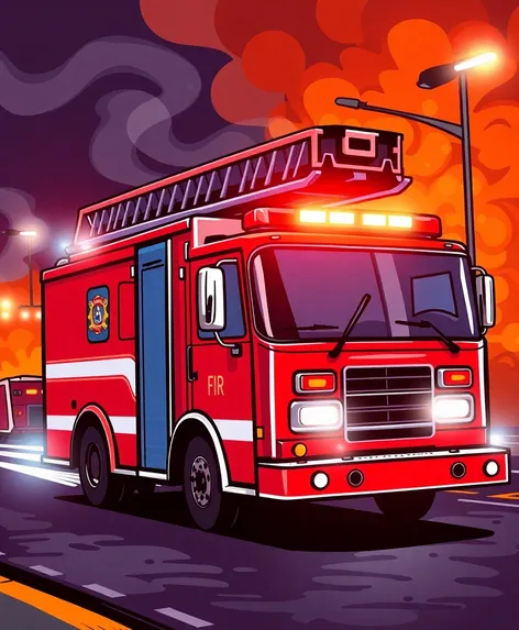 fire truck clipart