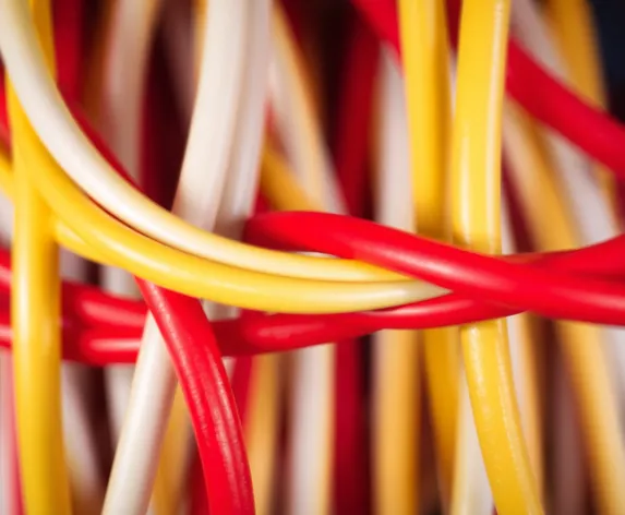 red white yellow cable