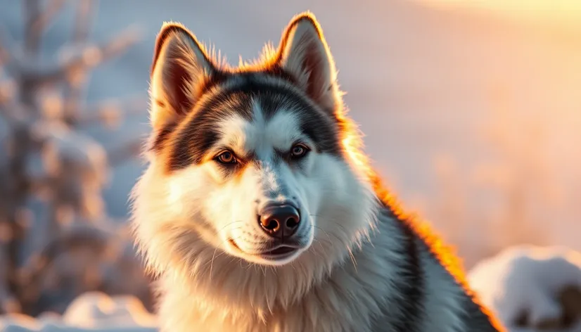 wooly siberian husky