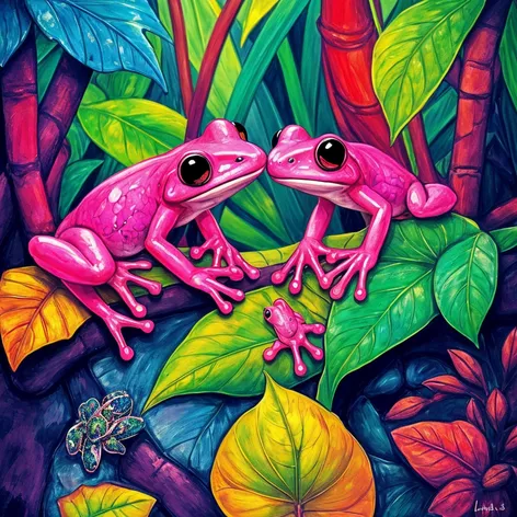 pink frogs