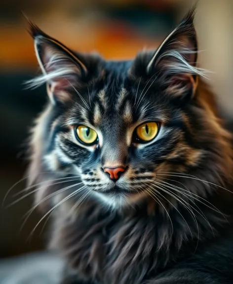 dark gray maine coon