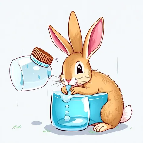 rabbit water bottle