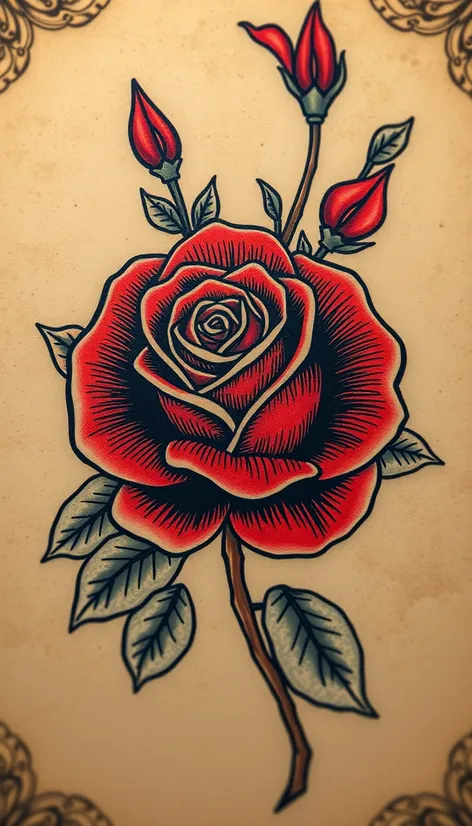 red rose tattoo gallery