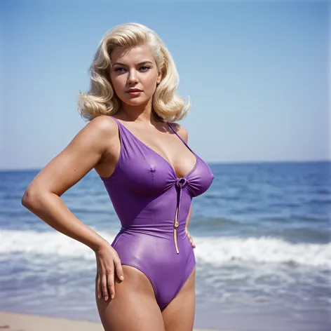 Jayne mansfield in purple