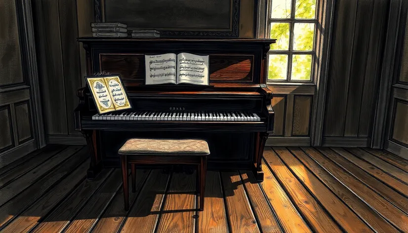 piano drawing