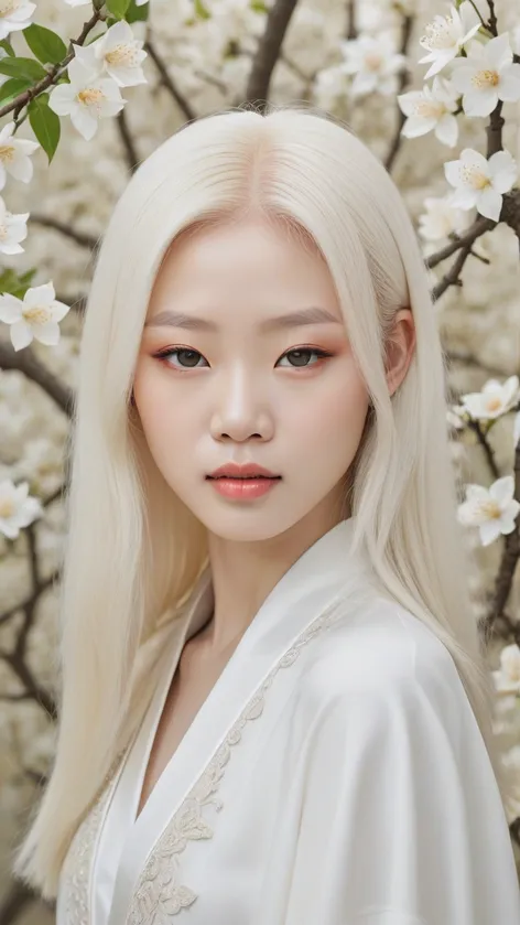 albino asian