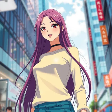 tall woman anime