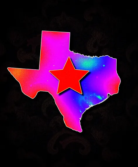 map of texas with