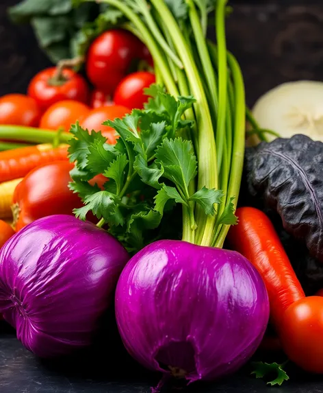 purple colour vegetables