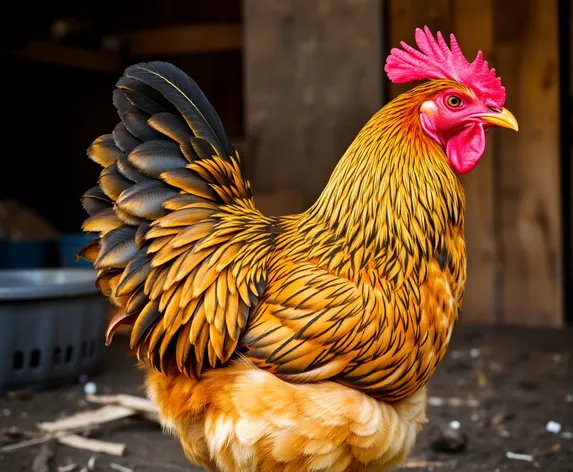 gold laced wyandotte chicken