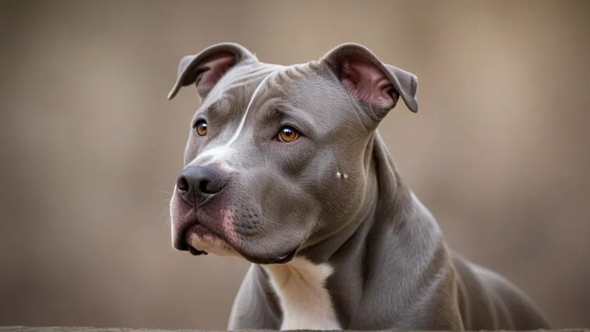 gray pitbull