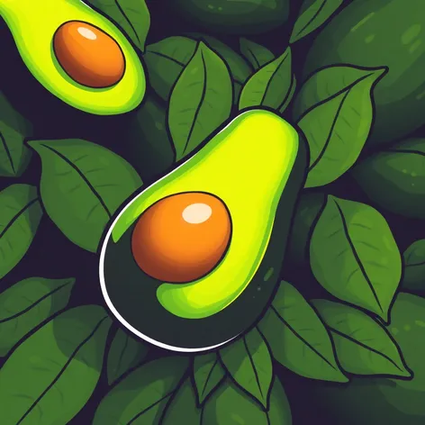 avocado clipart