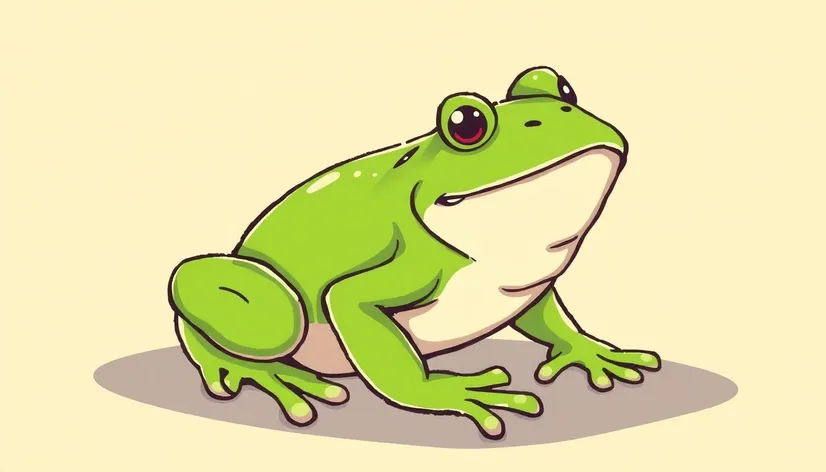 cute frog drawing