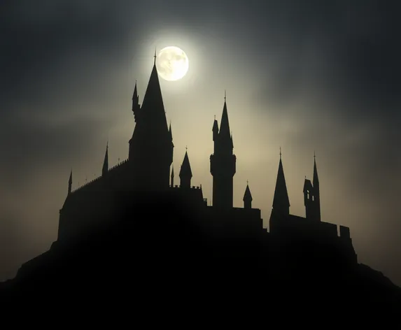 hogwarts castle silhouette