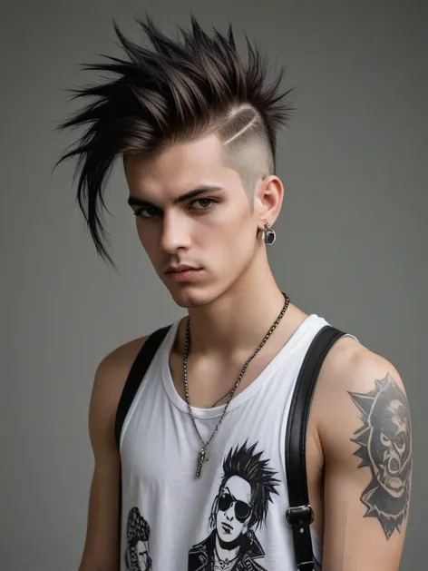 punk hairstyles male