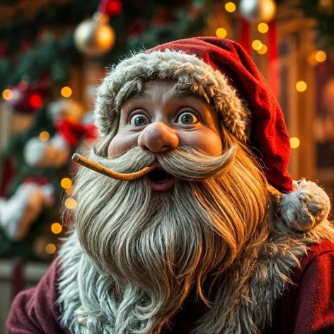 Brown Santa with beard,