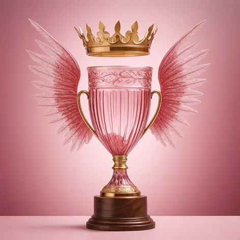 big pink trophy with