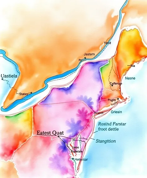 map of eastern seaboard