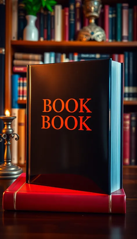 glossy book cover mockup