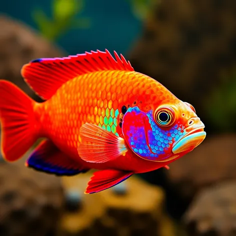 blood red parrot cichlid