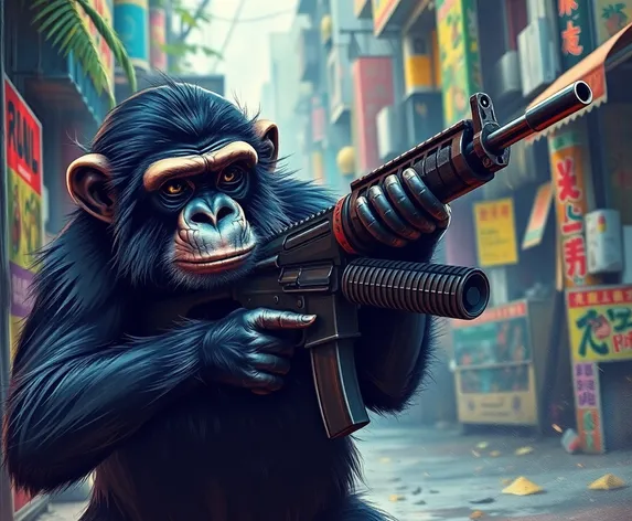 chimpanzee ak47