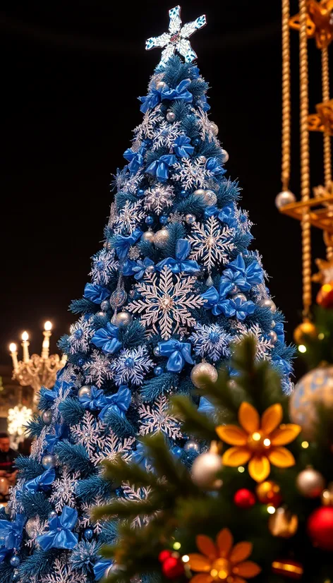 blue and silver christmas