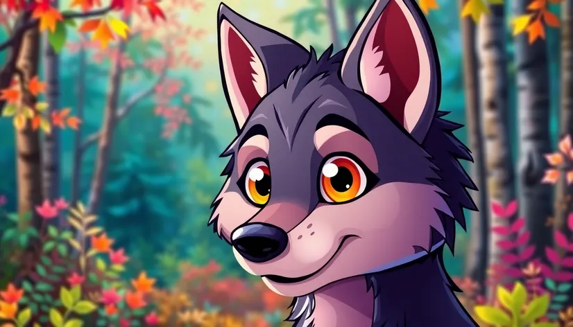 cartoon wolf eyes