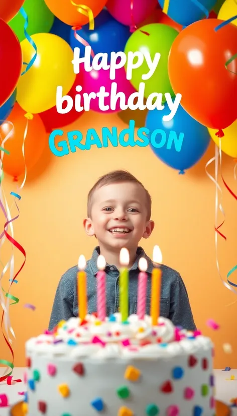 happy birthday grandson picture