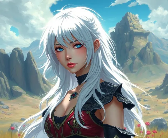 white hair female