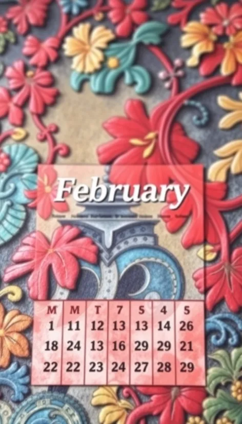 febuary calender